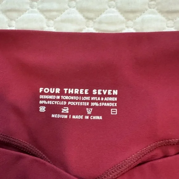 437 Mahogany Small jacket and Medium leggings
